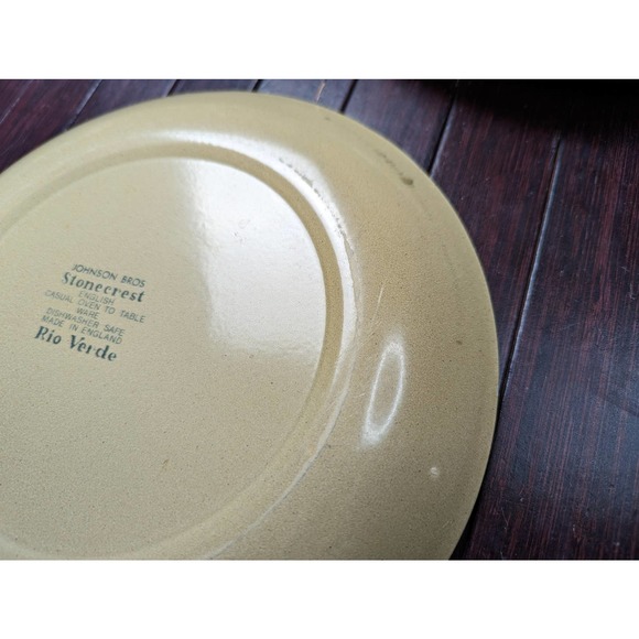 Vintage 70's MCM Stonecrest Rio Verde Plate Johnson Bros Made in England 10.75" - Picture 8 of 16